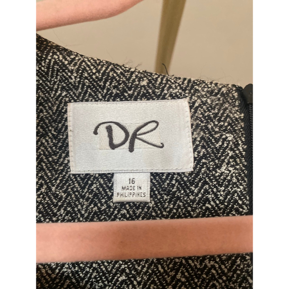 DR Thick Knit Maxi Dress 16 Herringbone Holiday Old Money Quiet Luxury - Picture 6 of 8